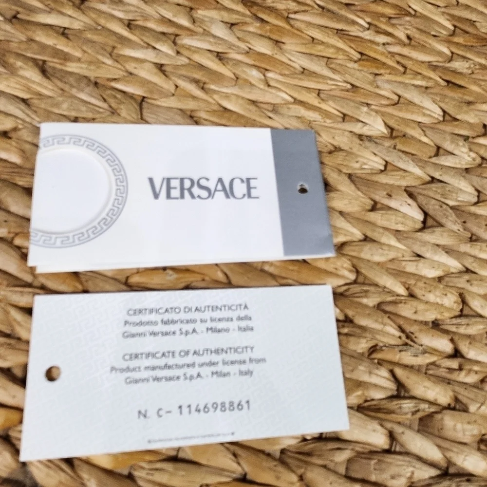 VINTAGE 2004 Versace Gold Sunglasses with Original Case